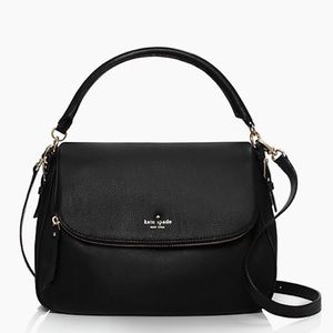 Kate Spade Cobble Hill Devin Black Leather Crossbody Bag